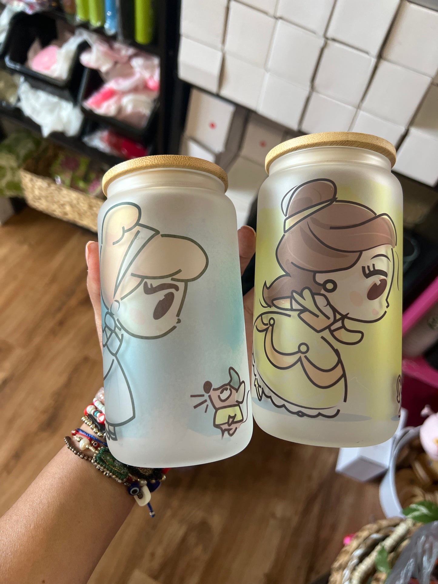 Princess glass cup