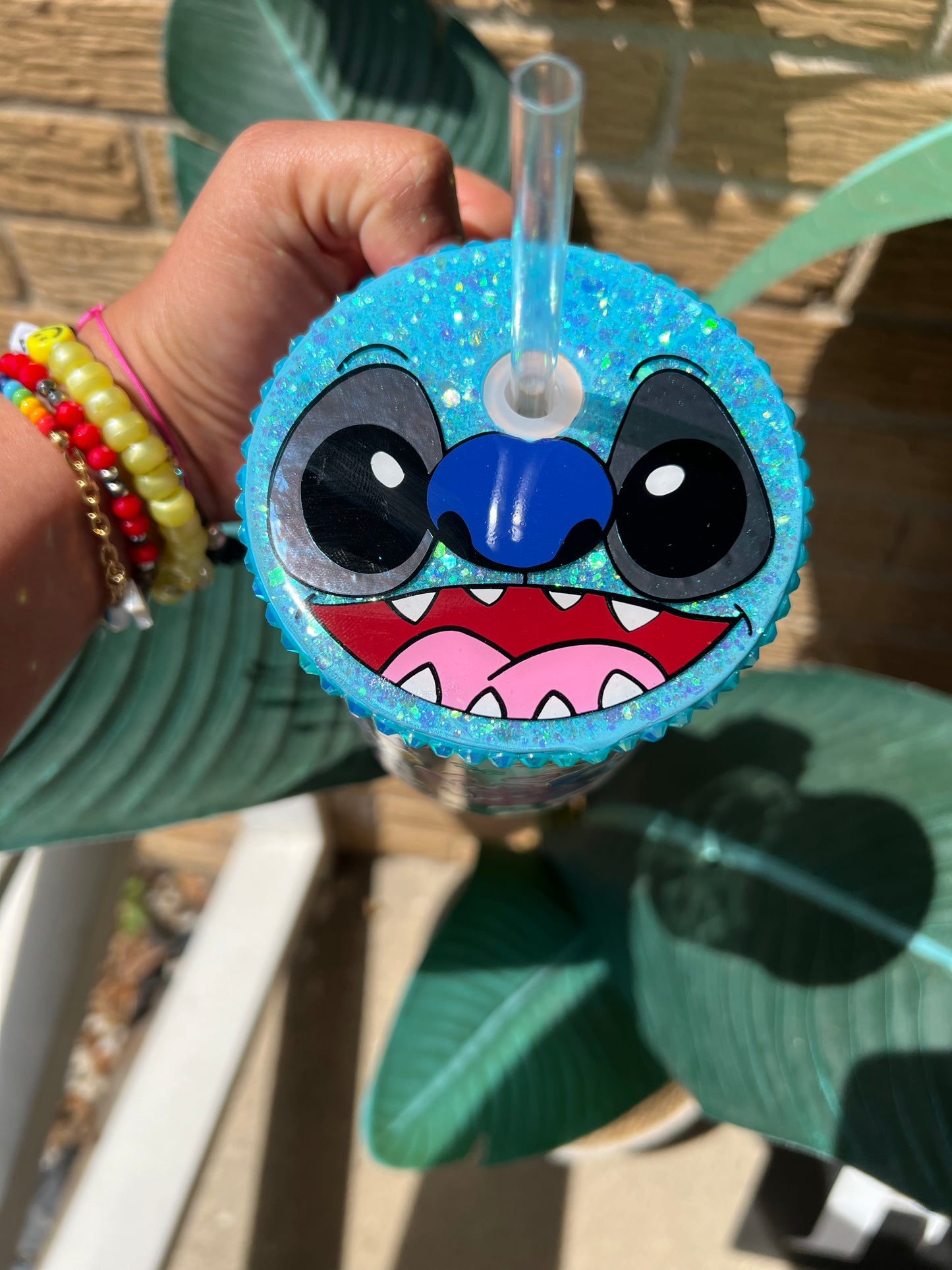 Stitch Glass mug