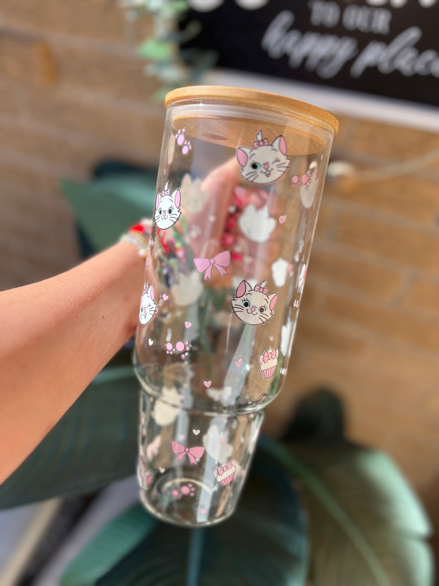 Marie 40oz glass cup