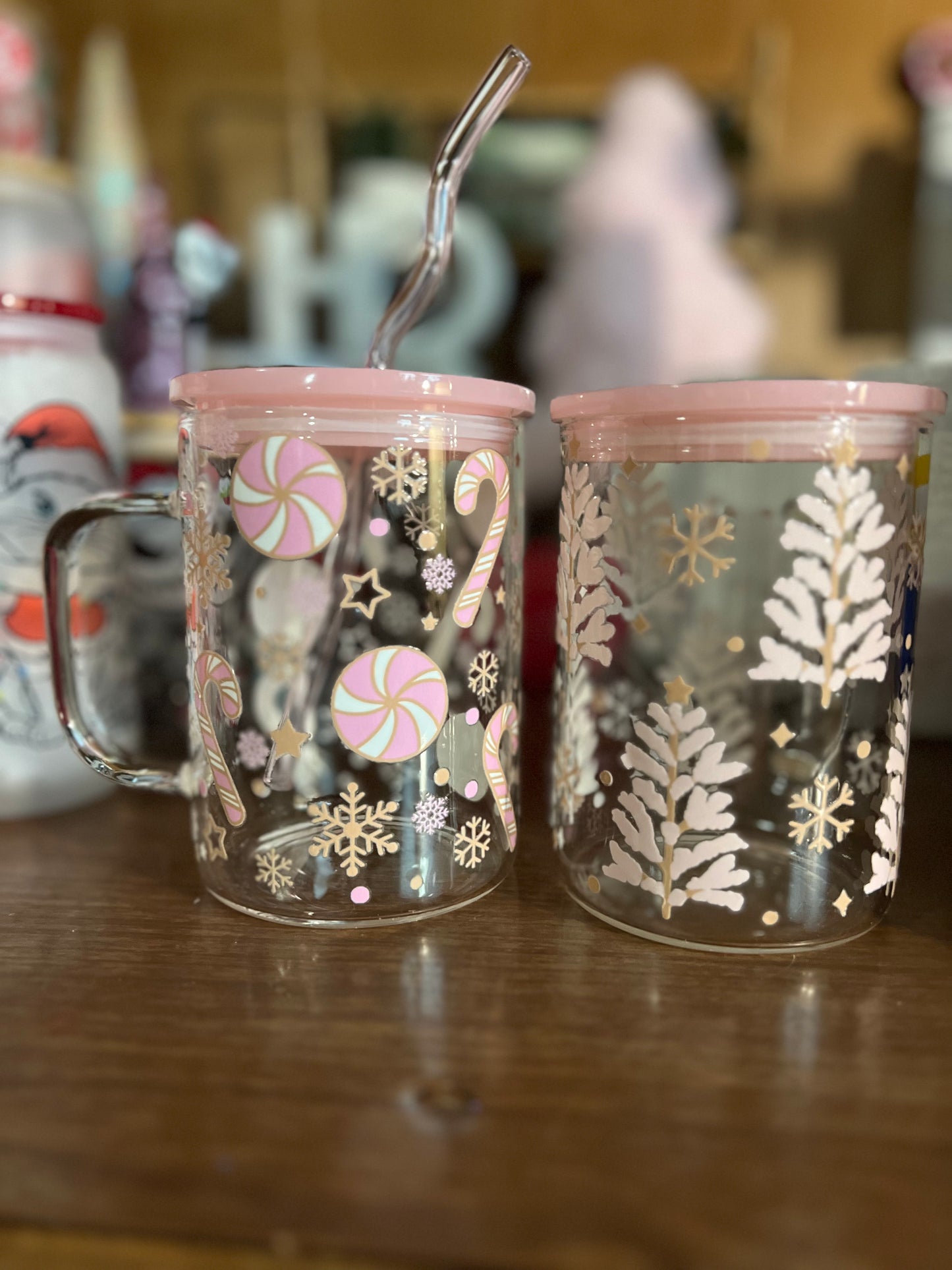 Pink Christmas Mug