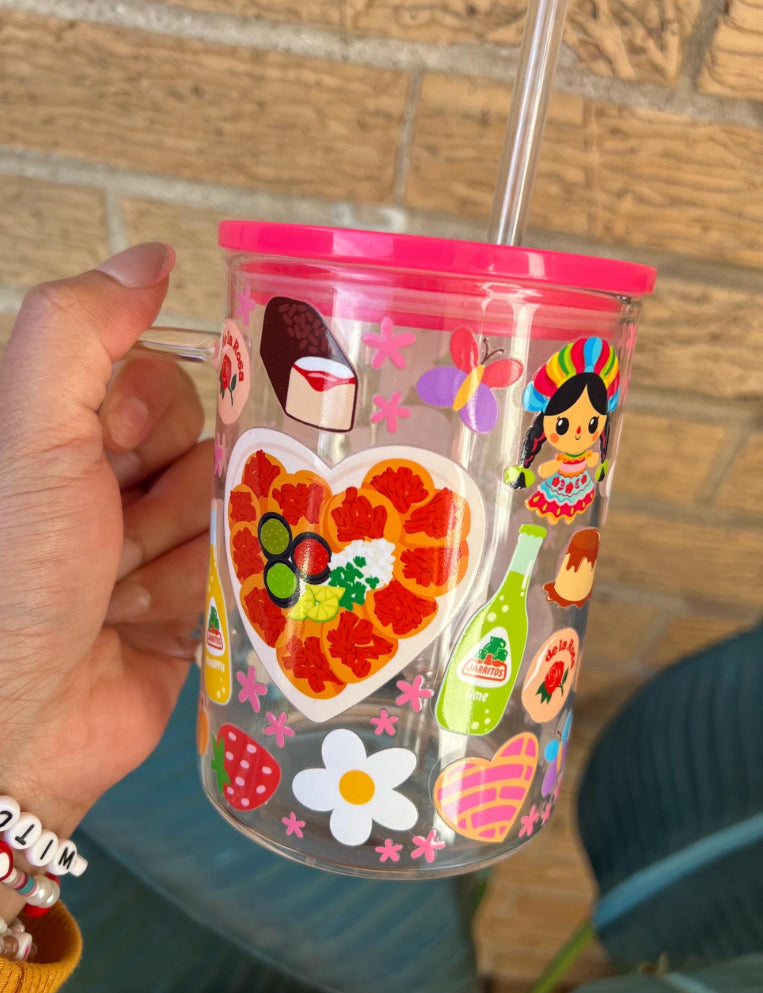 Mexican Snacks Glass mug