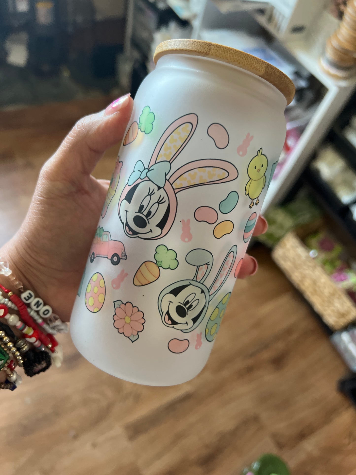 Easter glass cup