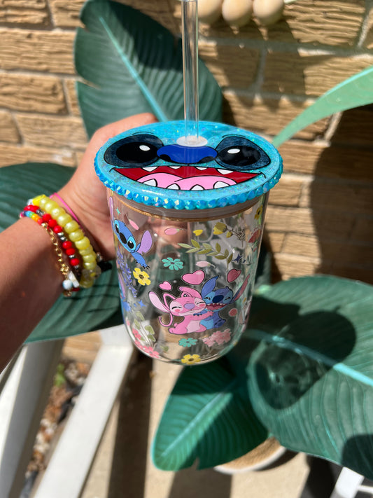 Stitch Glass mug