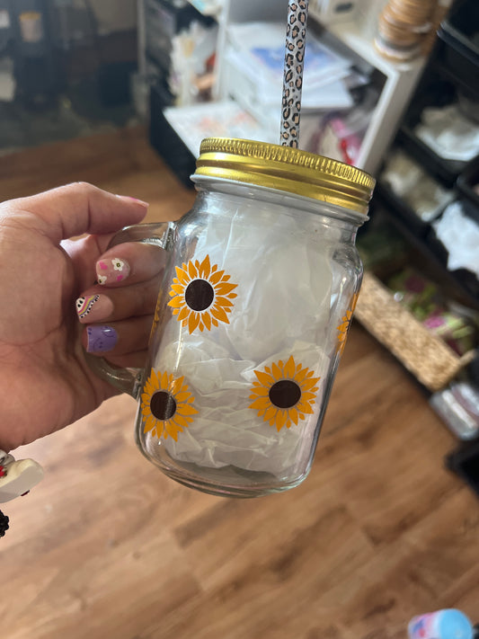 Subflowers Mason Jar