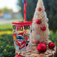 Stitch Christmas Glass Mug