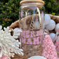 Pink Christmas Glass Can