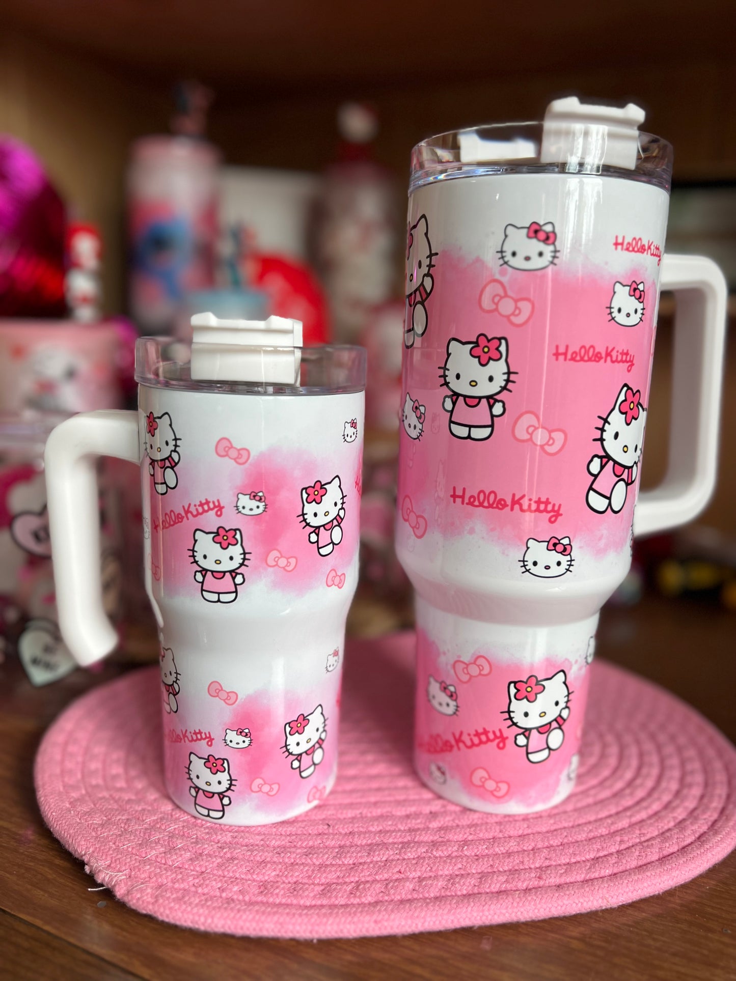 Kitty 20oz tumbler with handle