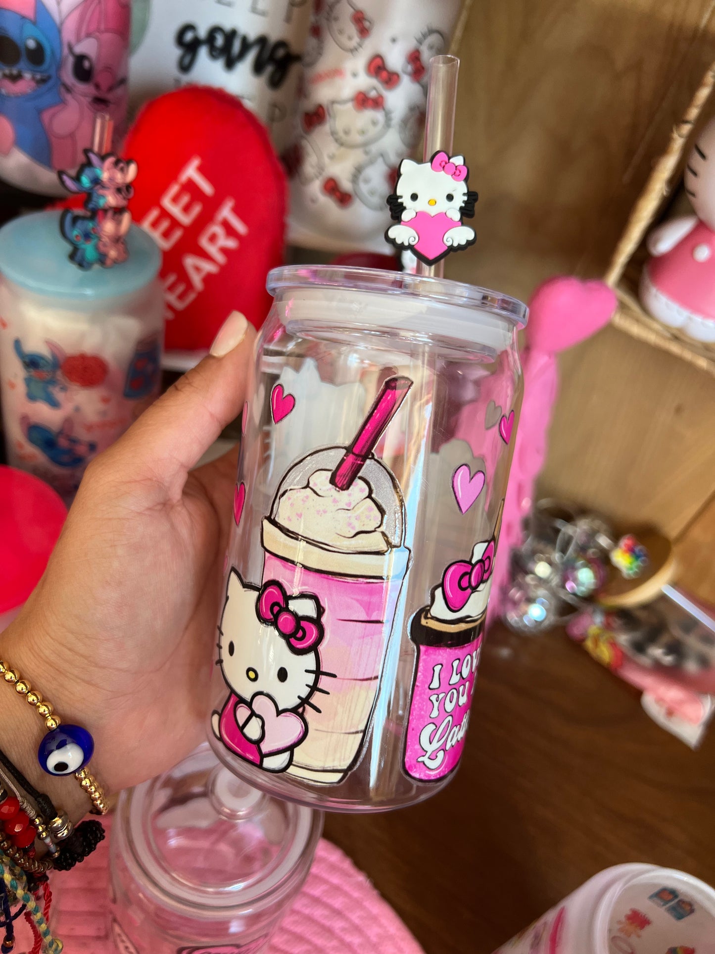 Kitty latte Plastic Cup