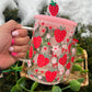 Strawberry Glass Mug /cup