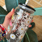 Daisy Motivation Glass cup