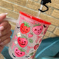 Strawberry spooky glass mug
