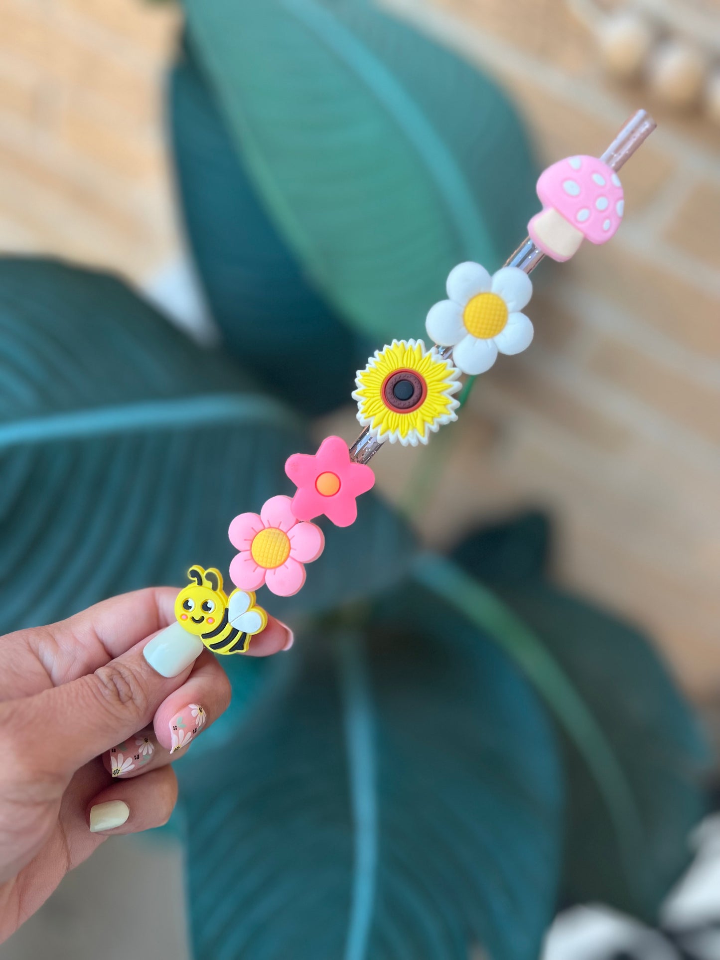 Spring Straw charms