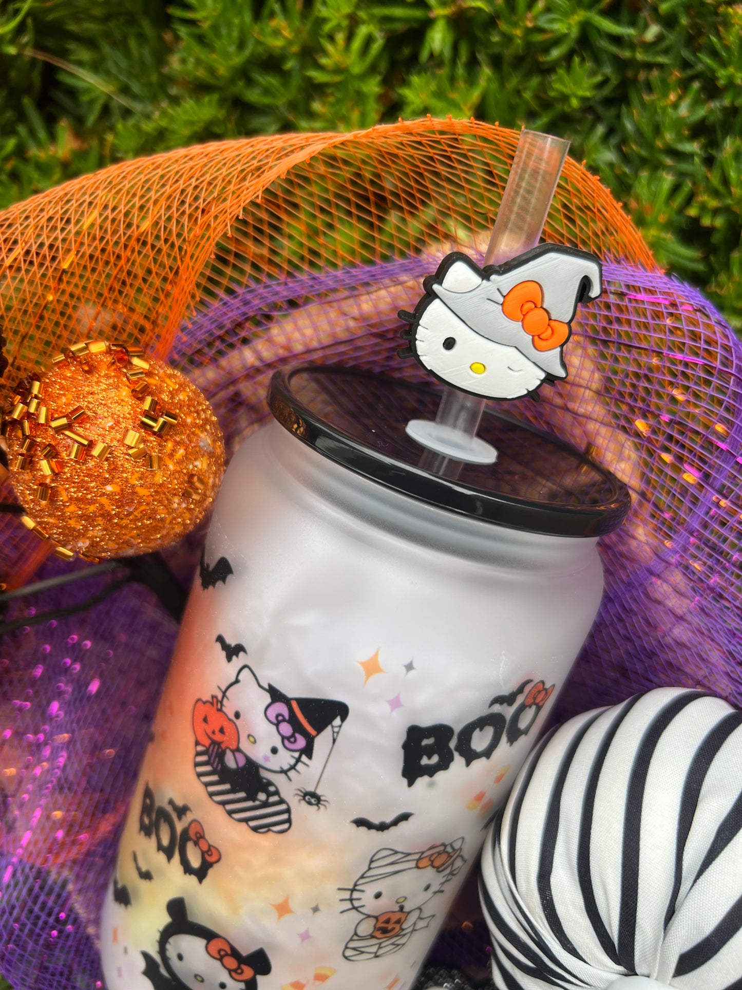 Kitty Spooky Glass can