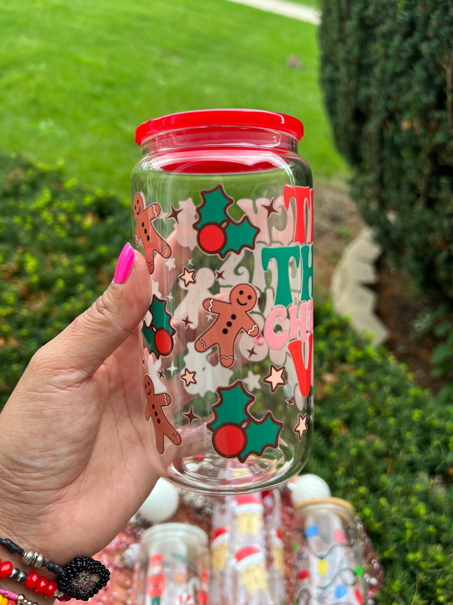 Christmas Glass Can