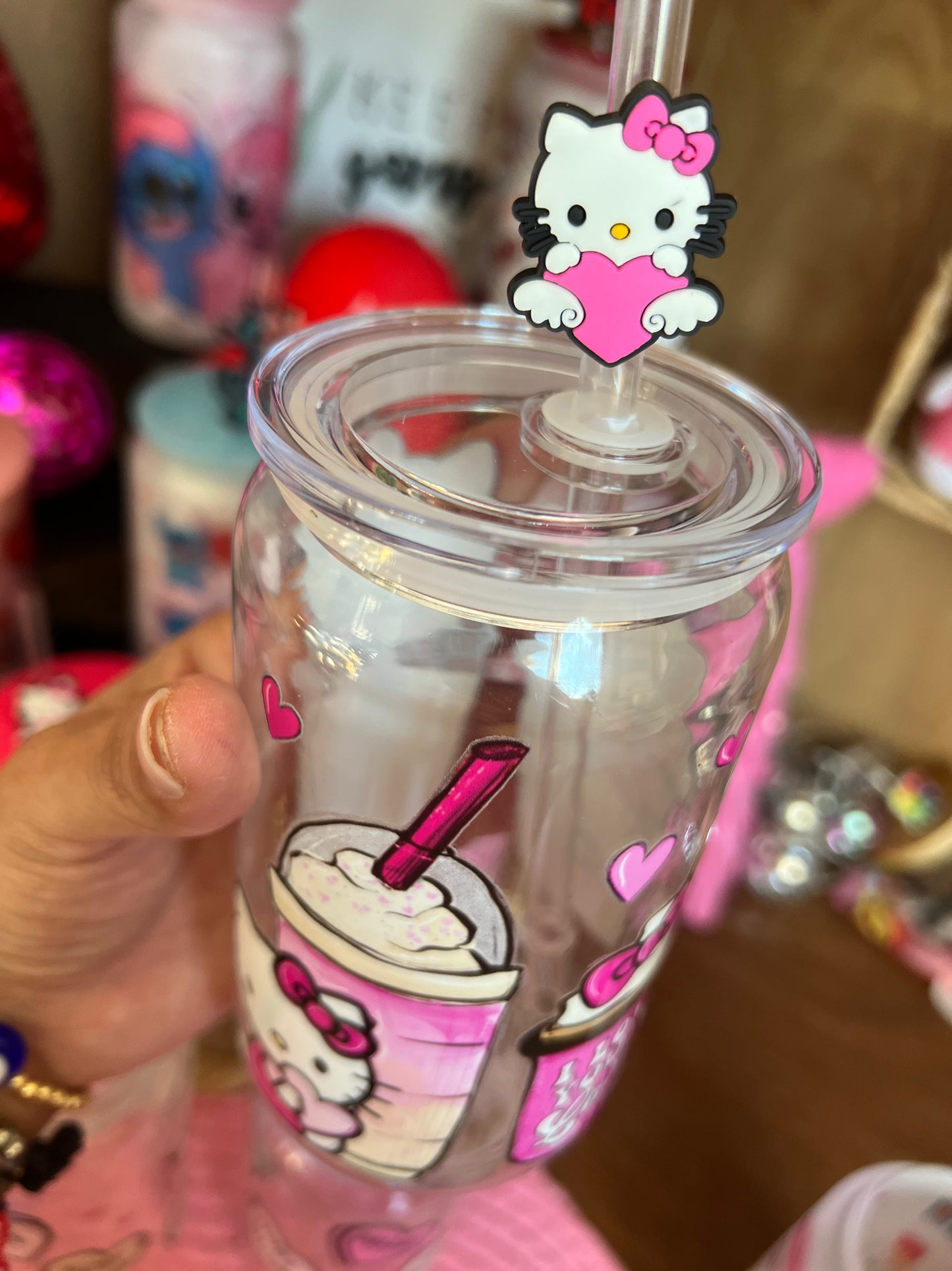 Kitty latte Plastic Cup