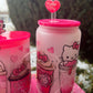 Kitty Valentines Latte Frosted can/mug