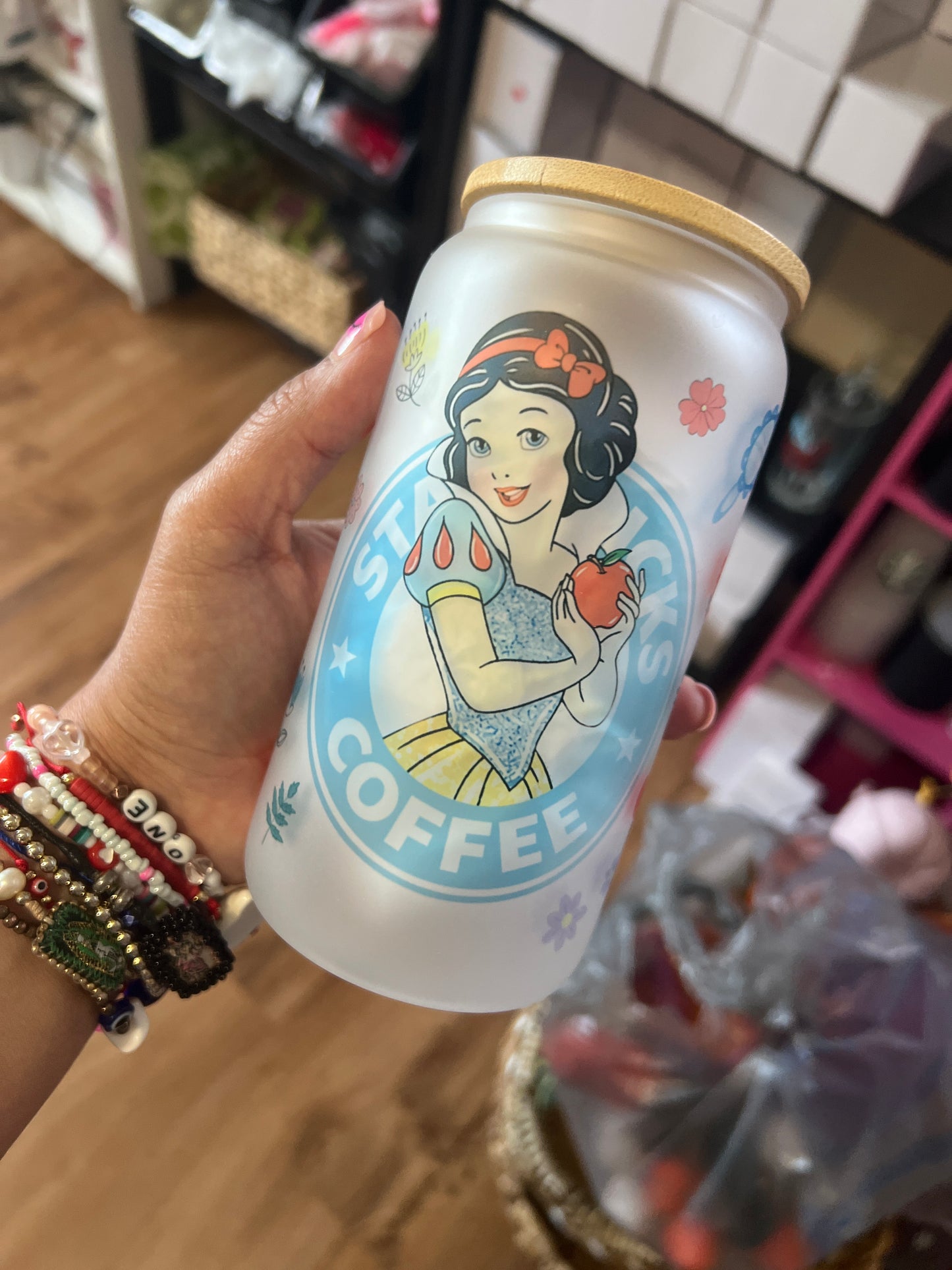 Princess glass cup