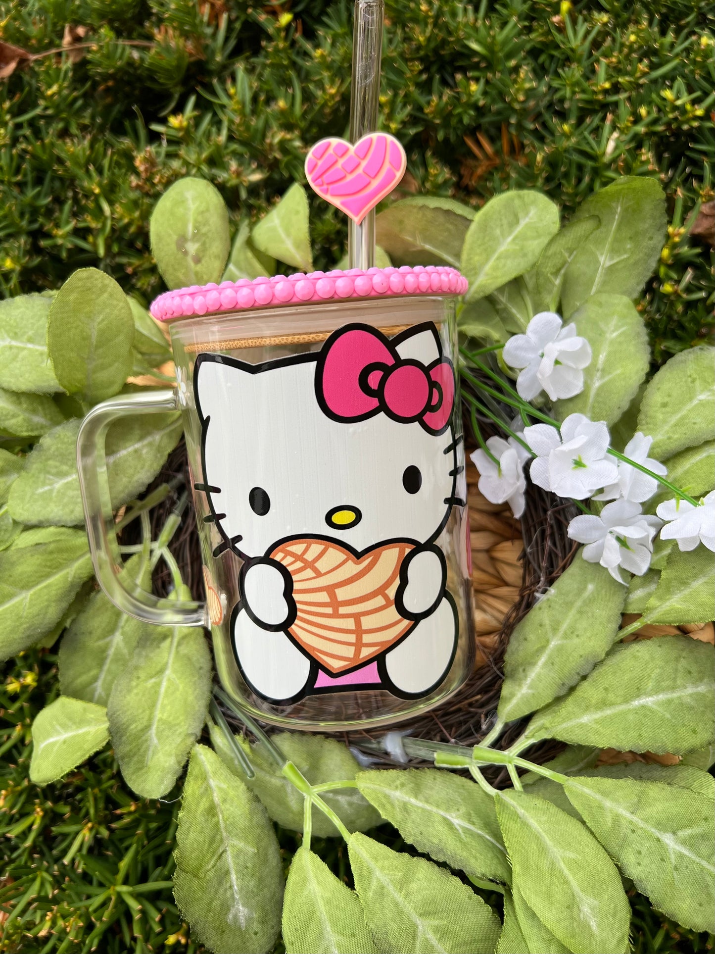 Kitty Conchitas glass mug