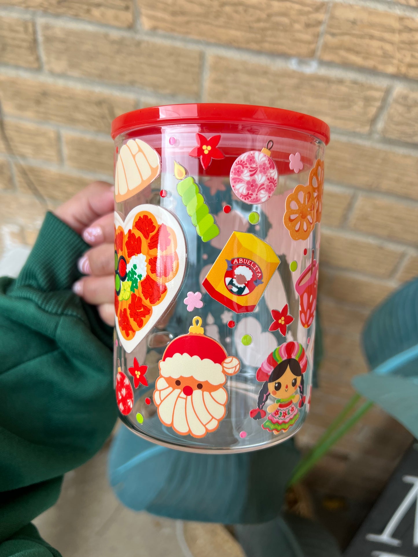 Mexican Snacks Posadas Glass Mug