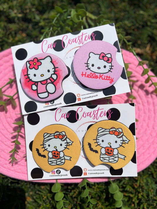 Kitty Car Coasters