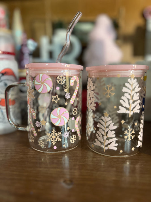 Pink Christmas Mug