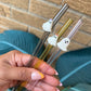 Ghost Glass Straw topper