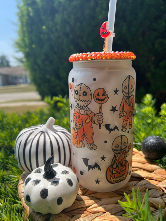 Halloween Frosted Glass