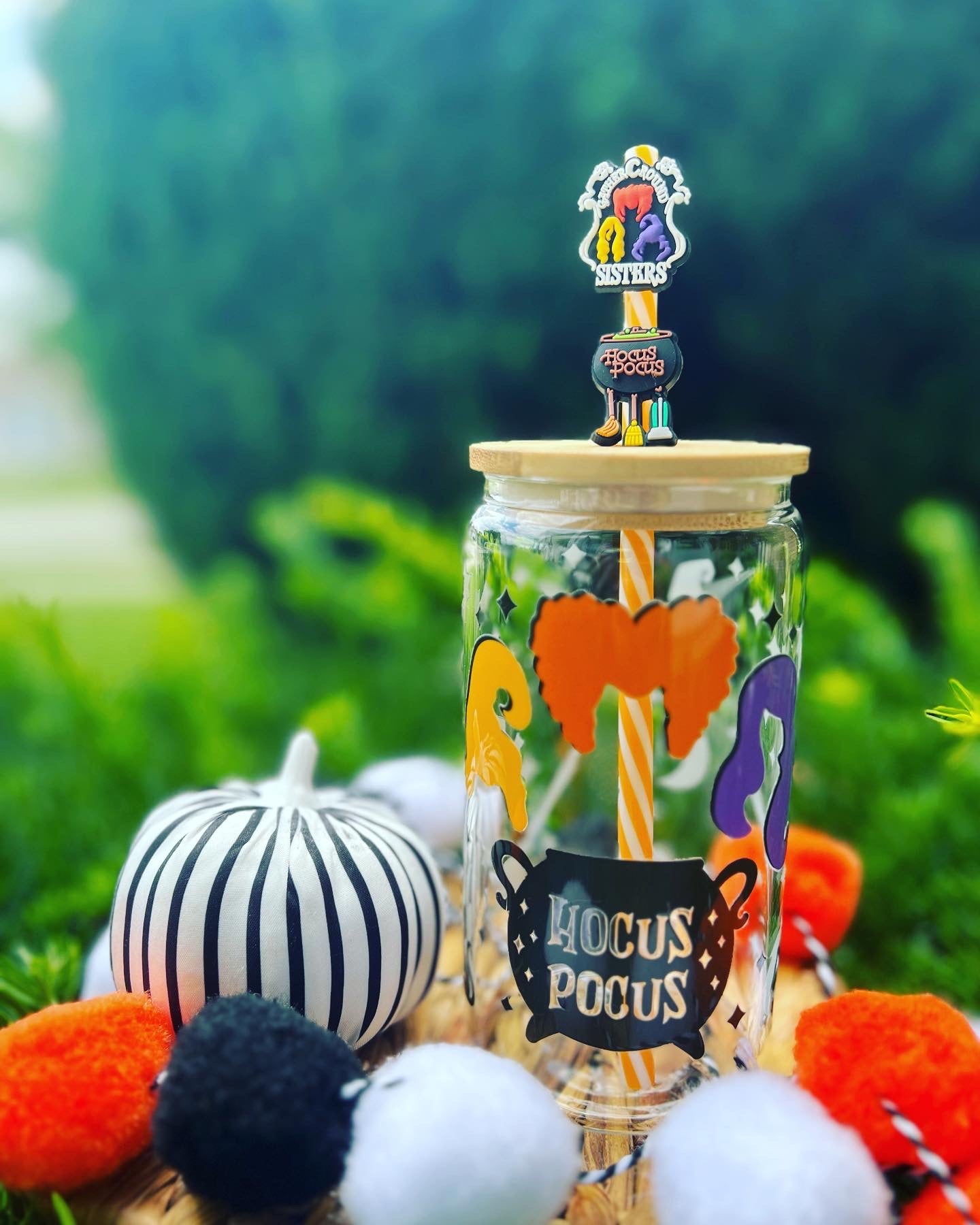 Hocus Pocus Glass Can