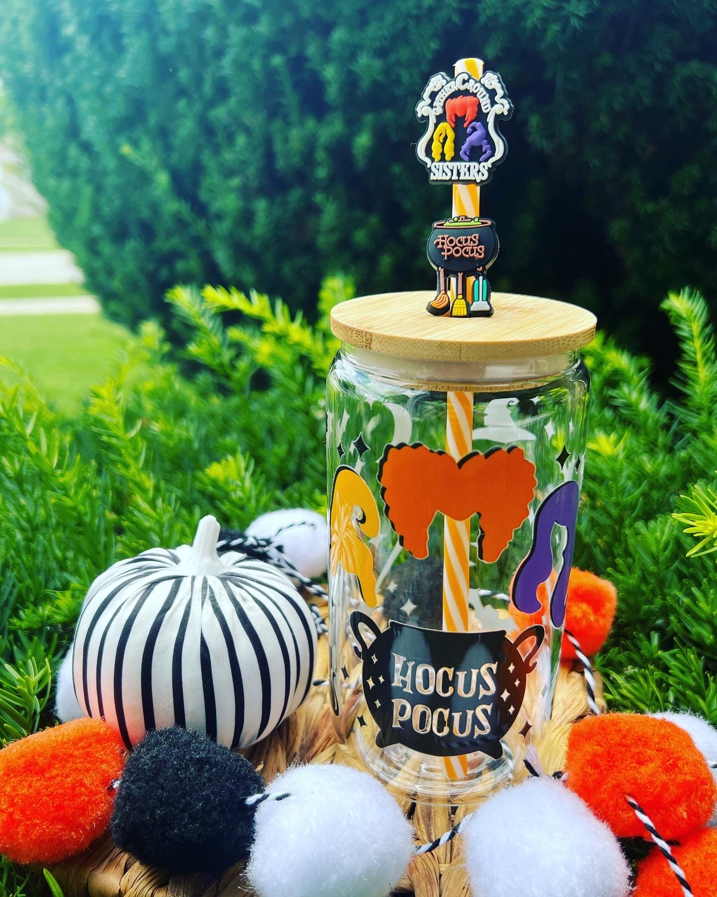 Hocus Pocus Glass Can