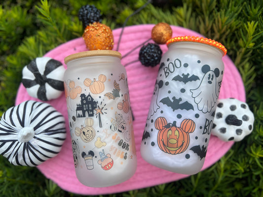 Mouse halloween Glass Can