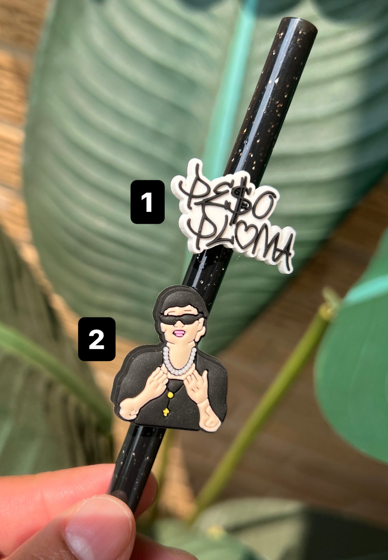 Peso Pluma Straw charm