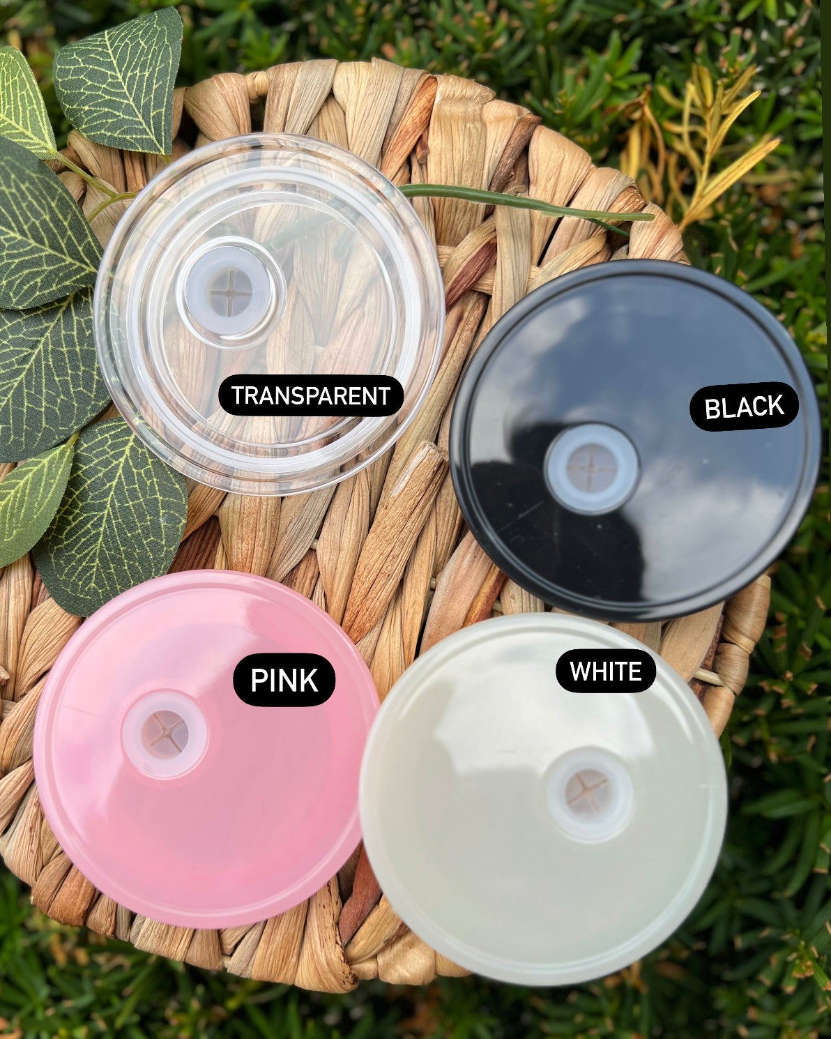 Plastic lids for glass can