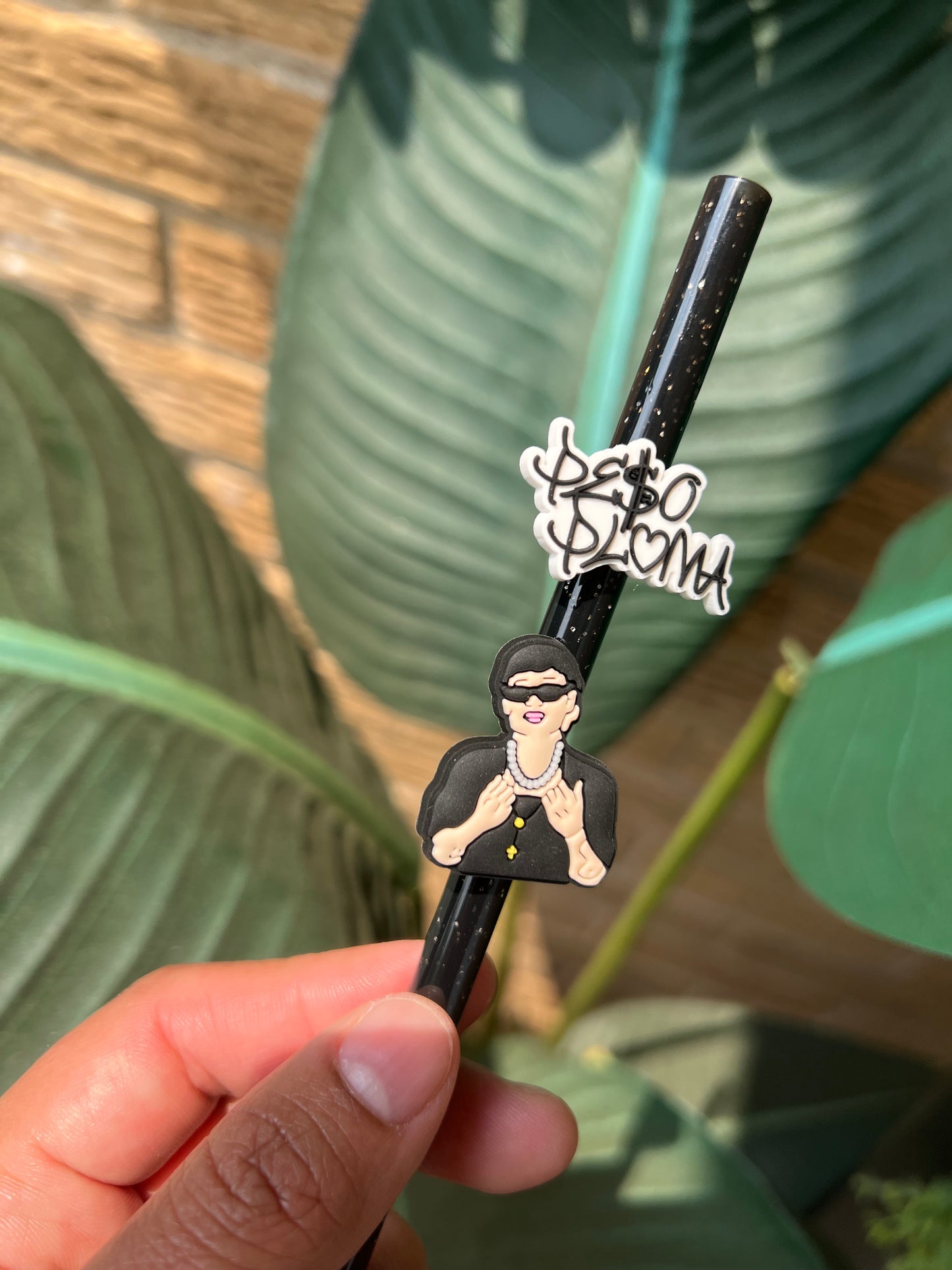 Peso Pluma Straw charm