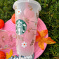 Pink Pumpkins Glass Can| Sbx Cup