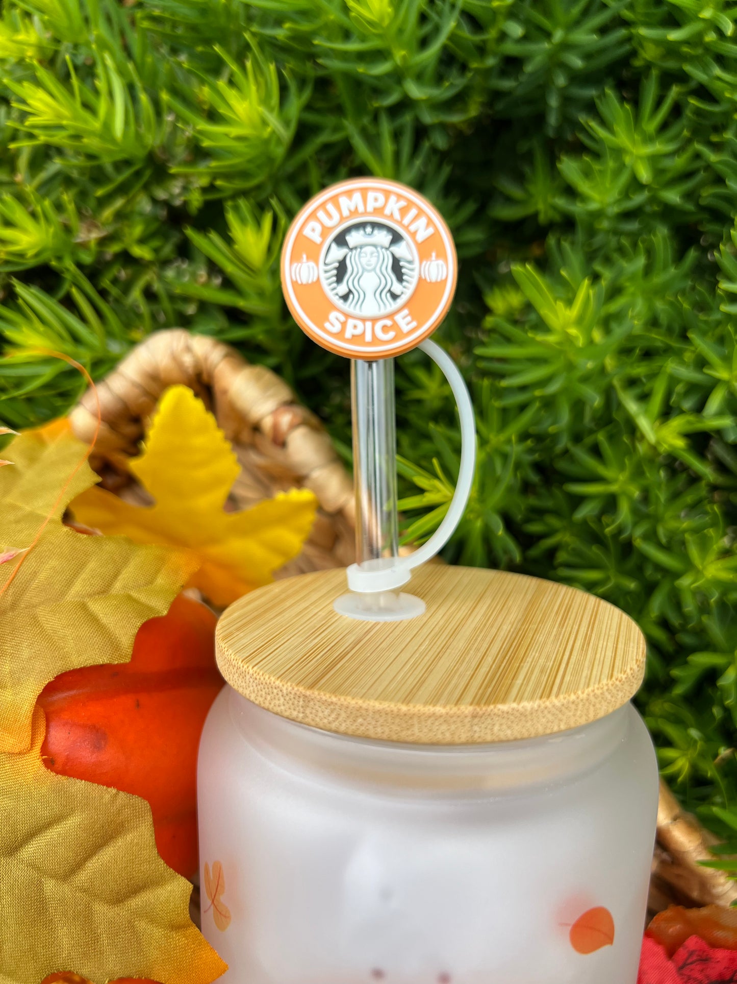 Pumpkin Spice Latte Glass Can