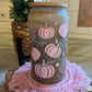 Pink Pumpkins Glass Can