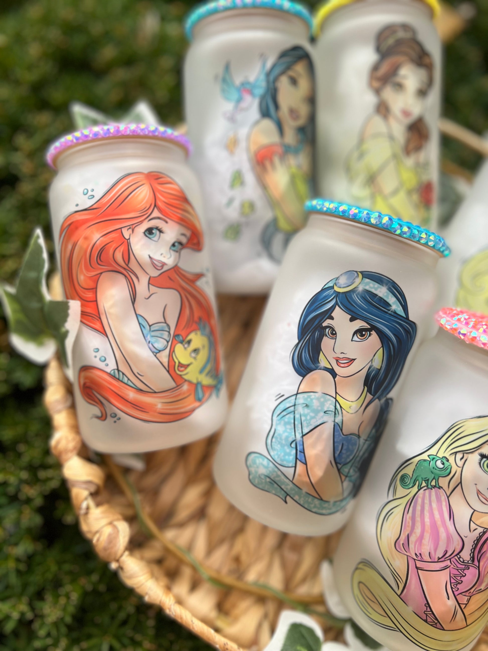 Princess Glass Containers PRINCESS glass can – custombyjennb