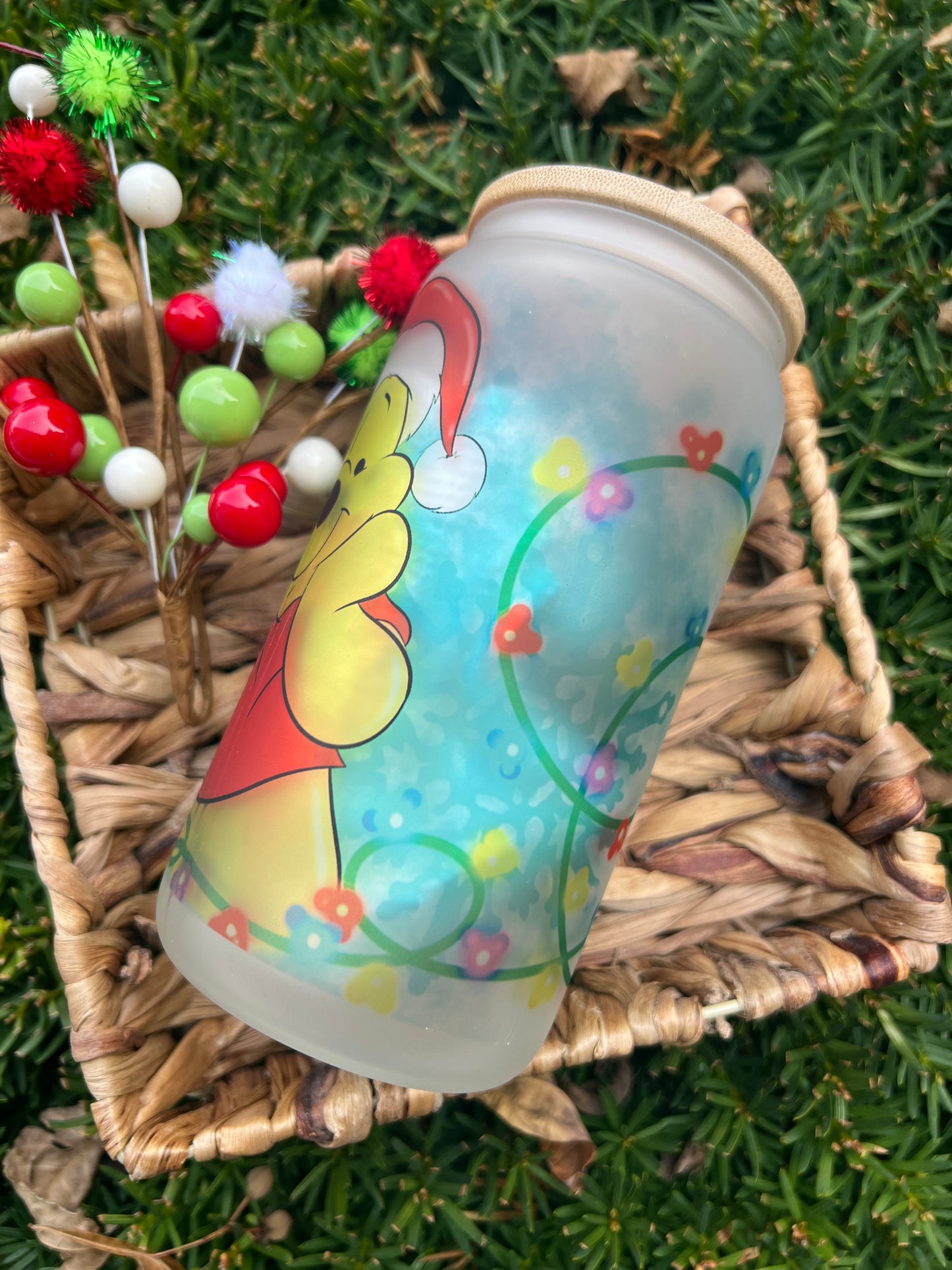 Pooh Glass Can