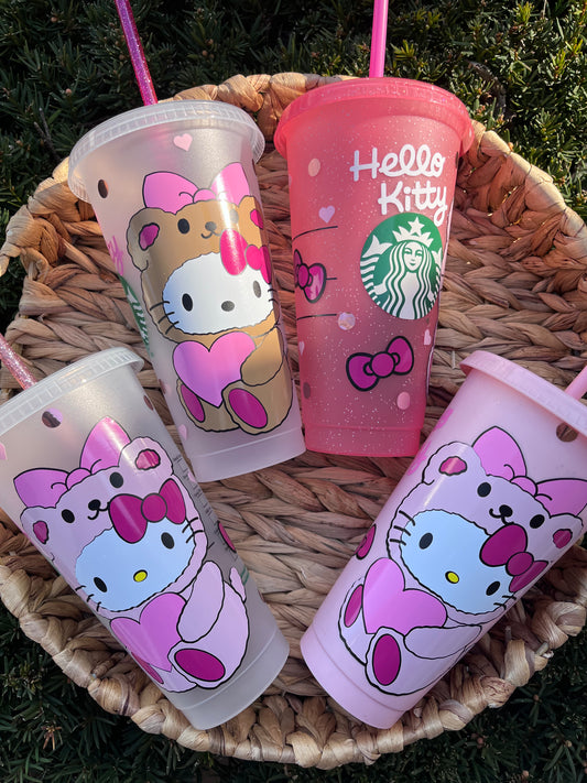 Cute Bear Kitty Cold Cup