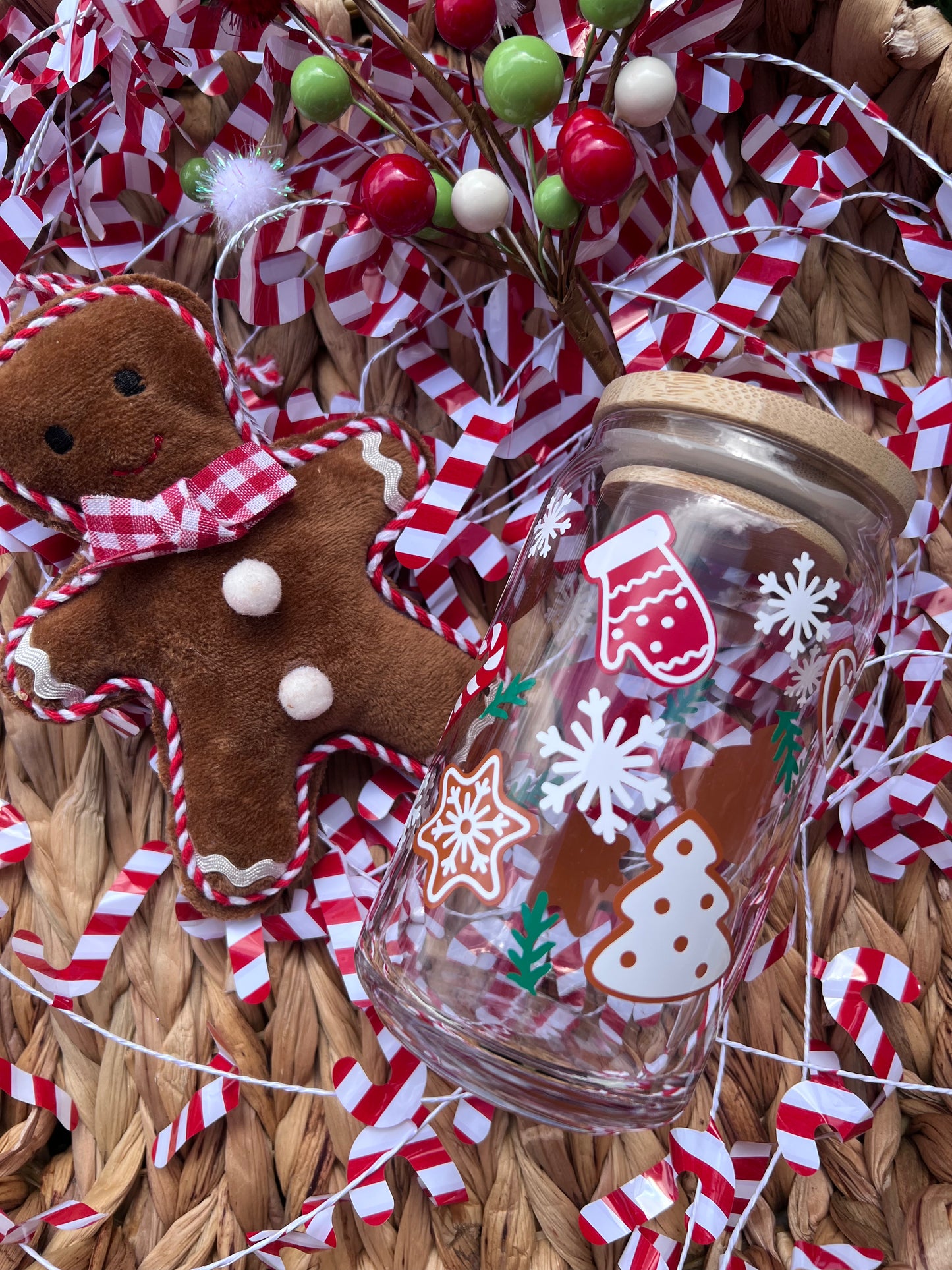 Christmas Glass Can