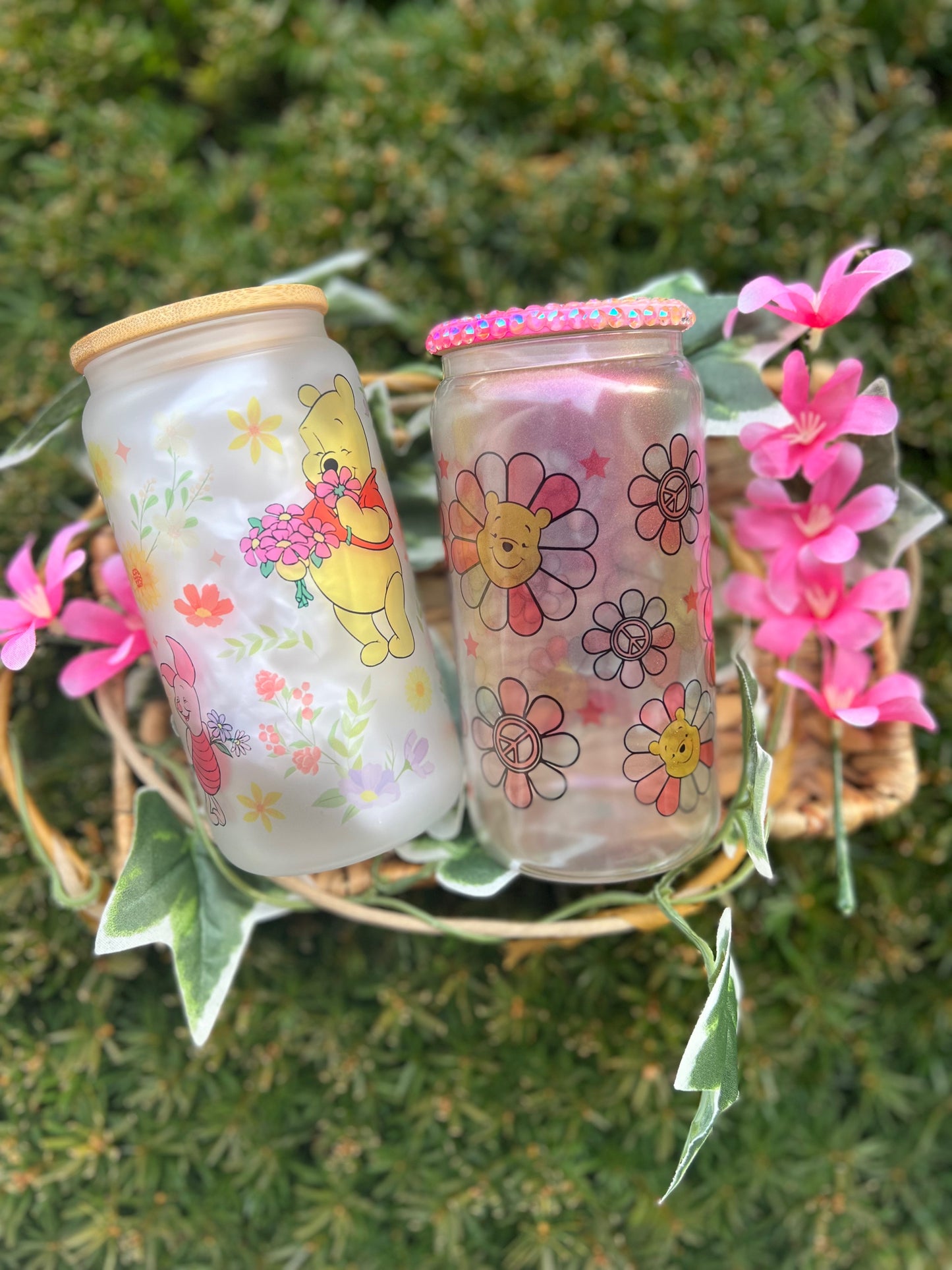 Pooh Spring Glass Can