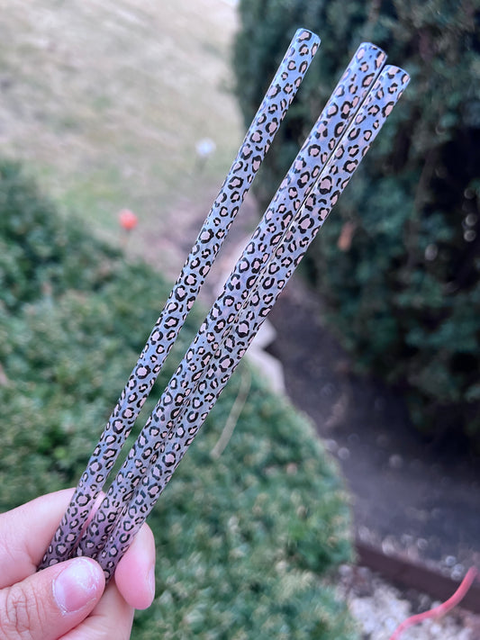 cheetah Print Reusable straw