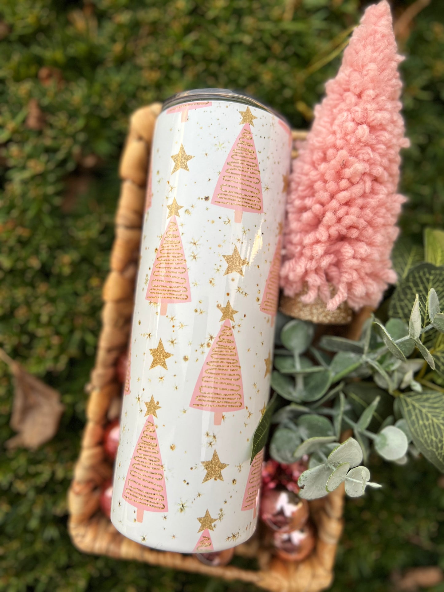 Pink Trees Stainless tumbler