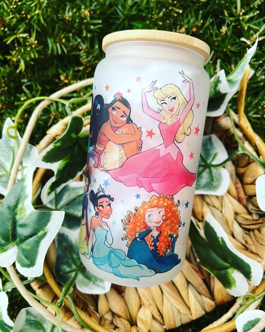 Princesses Glass Can