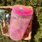 Pink kitty Snowglobe Glass can