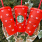 Hearts glitter Red Cup