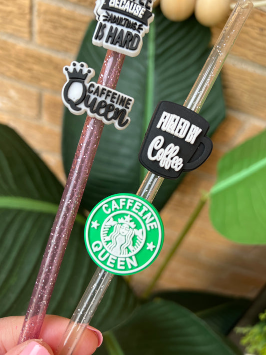 Coffee Straw  Charms