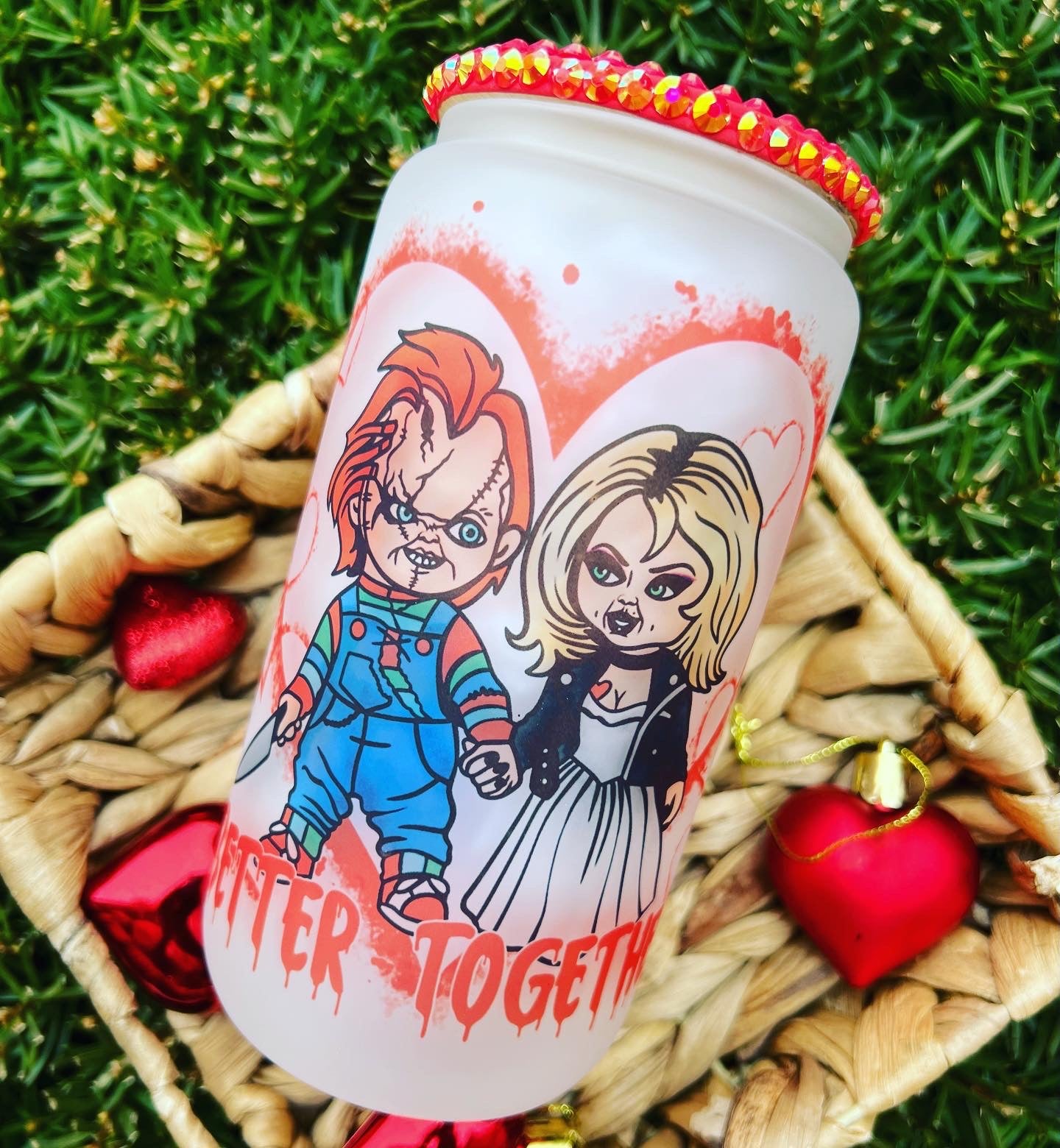 Chucky and Bride Frosted Can