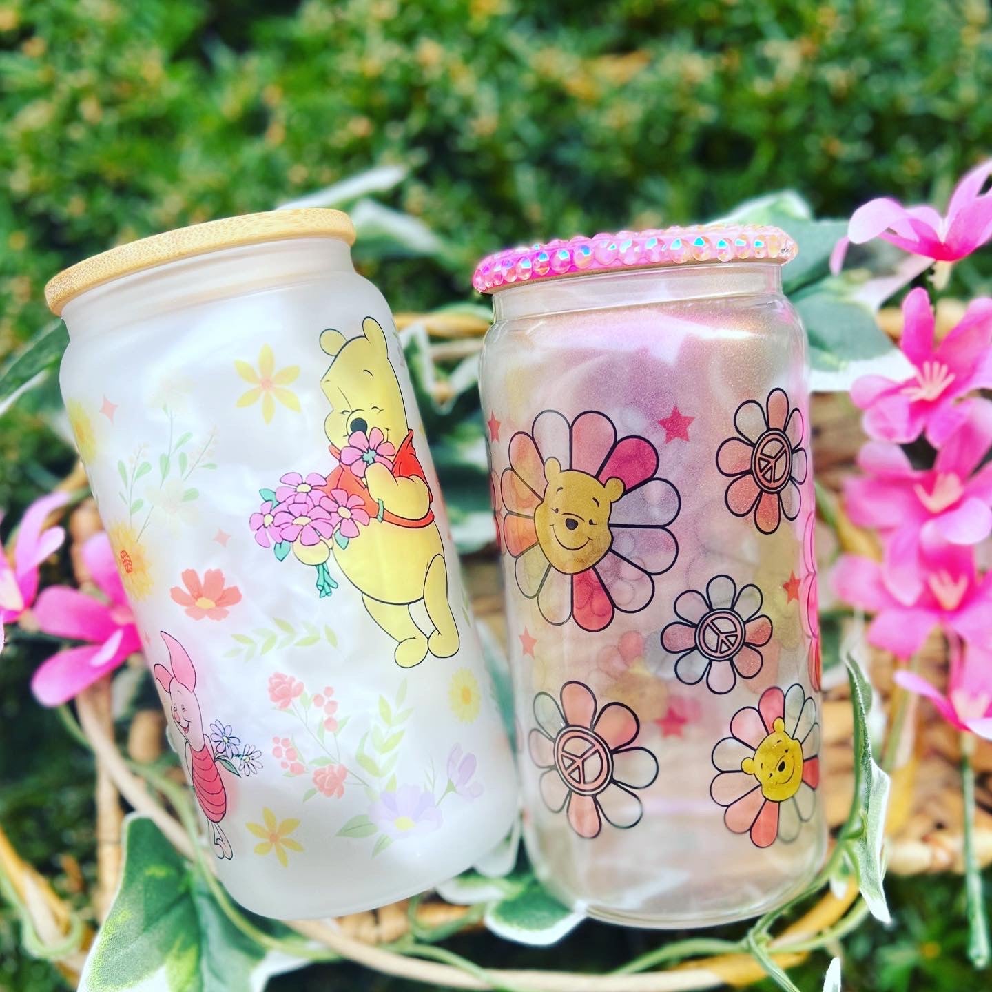 Pooh Spring Glass Can