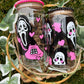 Ghost Face Glass can
